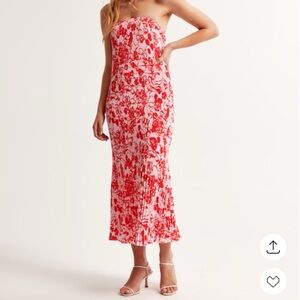 Abercrombie Giselle Pleat Midi Dress